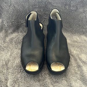 Fly London peep toe wedges